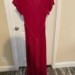 Chris & Carol Red Maxi Dress New w/o Tags